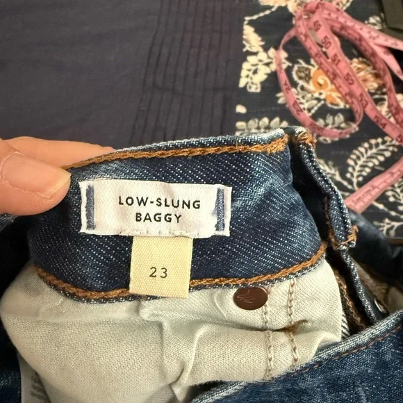 Madewell Low-Slung Baggy Button Fly Wide Leg Jeans NWOT - Picture 5 of 8